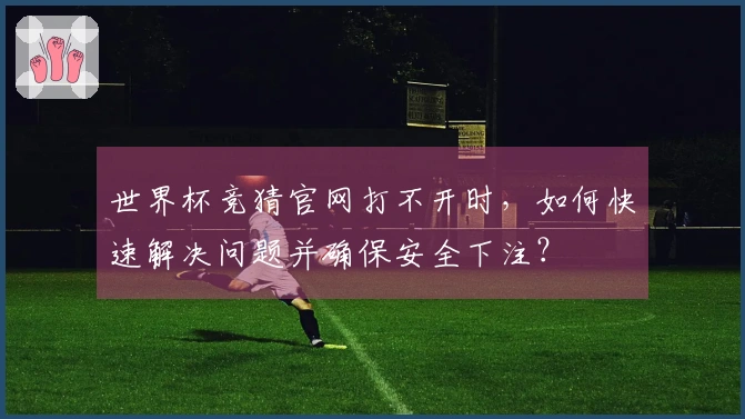 世界杯竞猜官网打不开时，如何快速解决问题并确保安全下注？